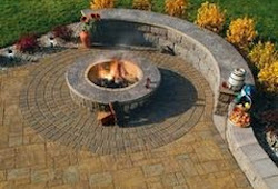 Stone Outdoor fireplace TN